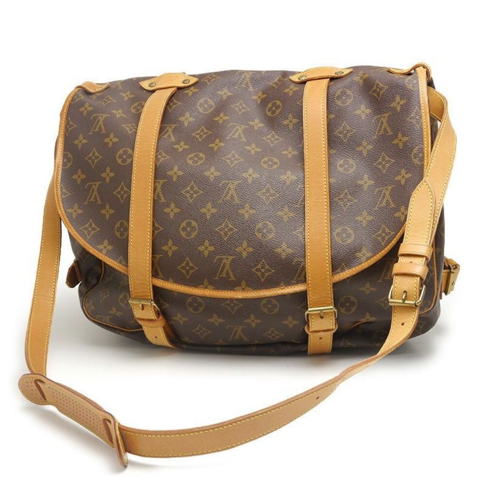 🔥EXTRA LARGE🔥 Authentic Louis Vuitton Saumur 43 Crossbody Shoulder Bag Boho - Picture 3 of 14